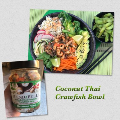 Coconut Thai Crawfish Bowl #BLENDABELLA #CoconutThai