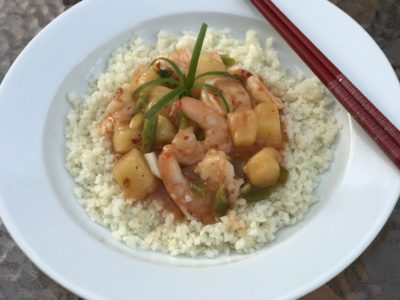 Sweet and Spicy Pineapple Shrimp #KeystonePantry #alluloserecipe