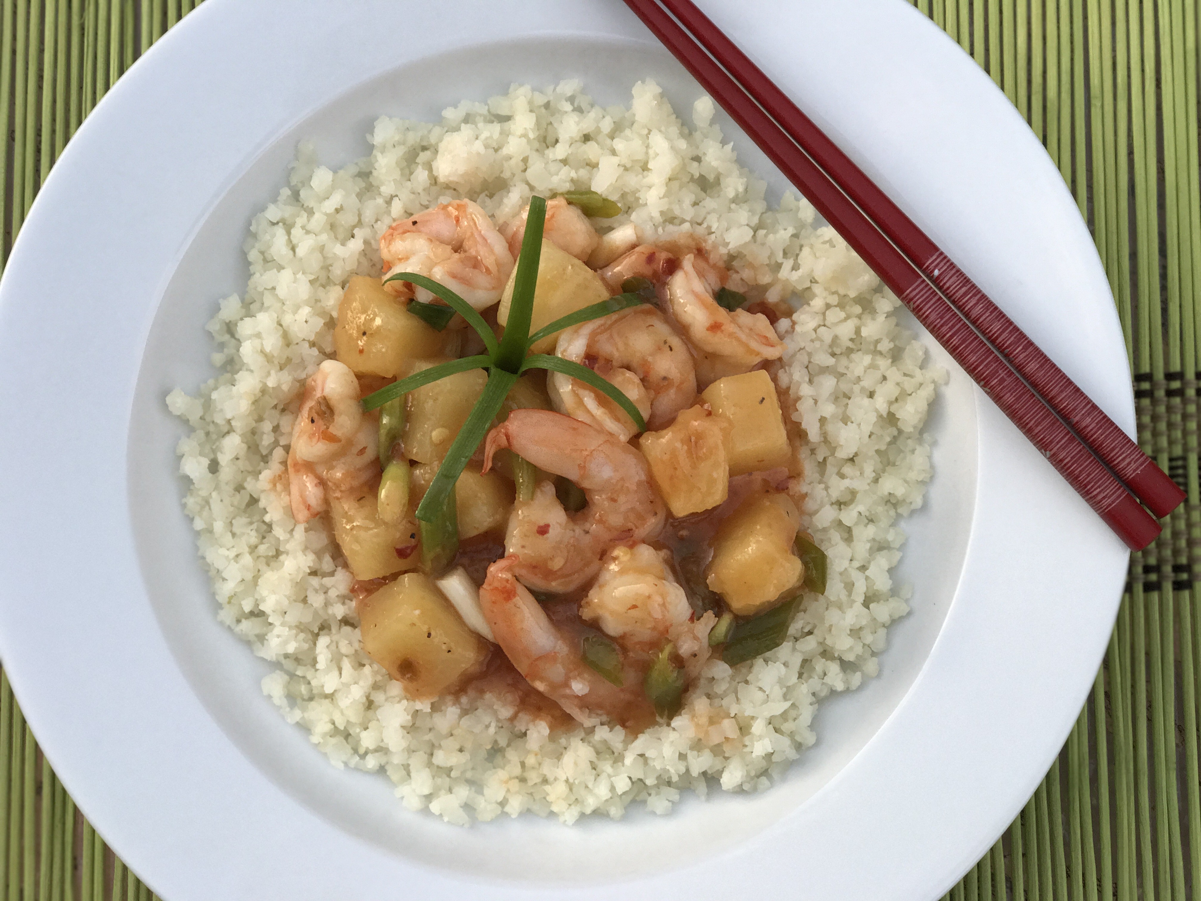 Sweet and Spicy Pineapple Shrimp