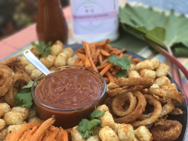 Rhubarb Chipotle Ketchup #Keystonepantry #Alluloserecipe