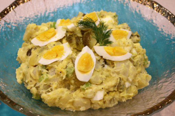 Dilled Brussels Sprouts Potato Salad