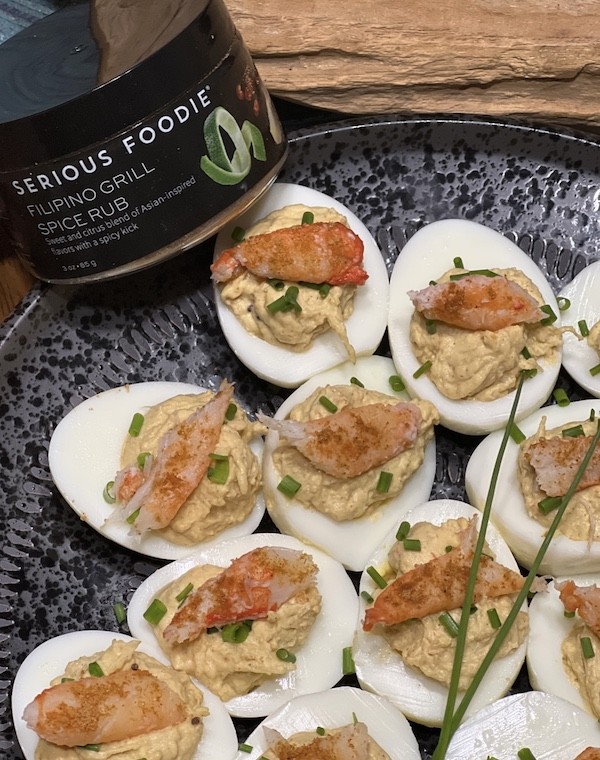 Asian Crabby Deviled Eggs