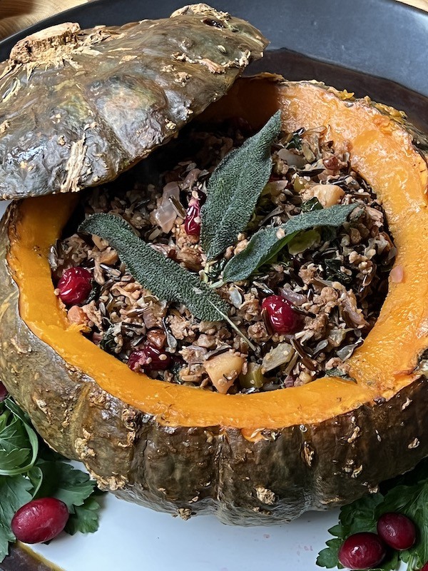 Vegan Stuffed Winter Squash