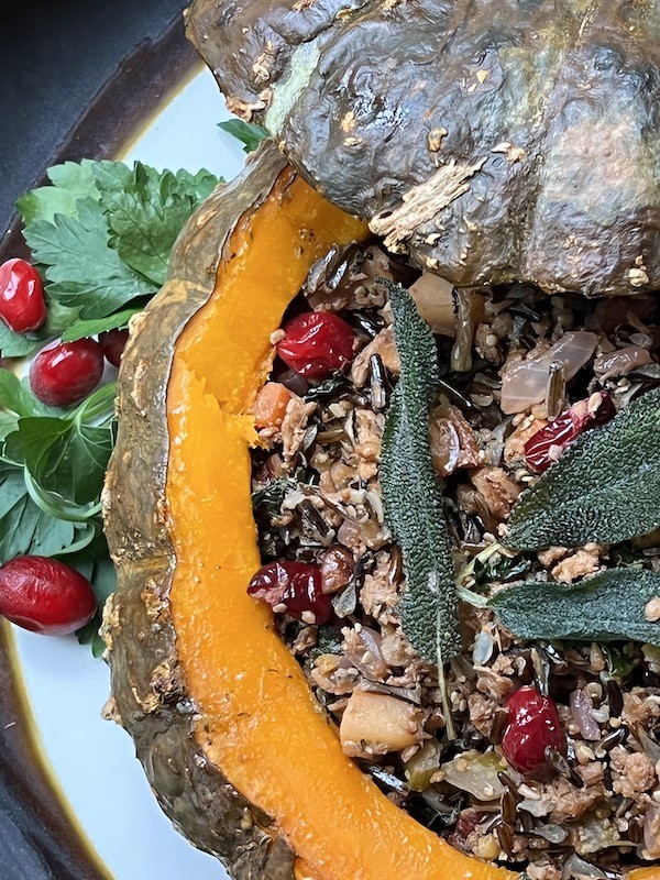 Vegan Stuffed Winter Squash