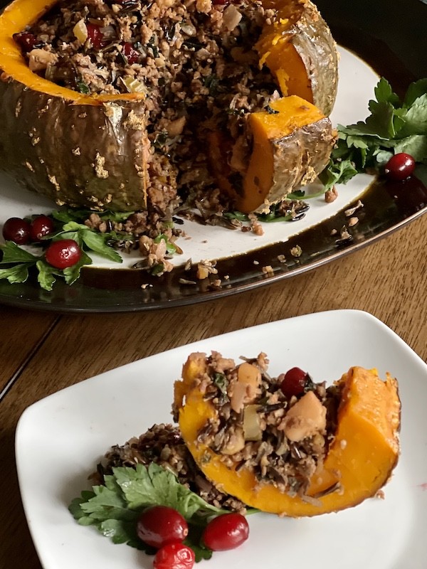 Vegan Stuffed Winter Squash