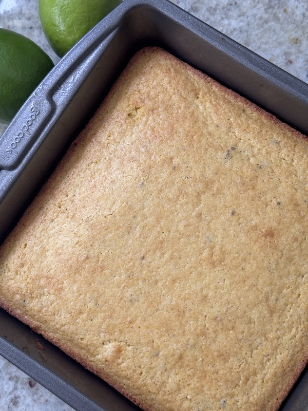 White Chicken Chili and Cornbread Pot Pie with Cilantro Lime Chimichurri