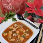 Spanish Roasted Garlic Chicken & Cauliflower Soup