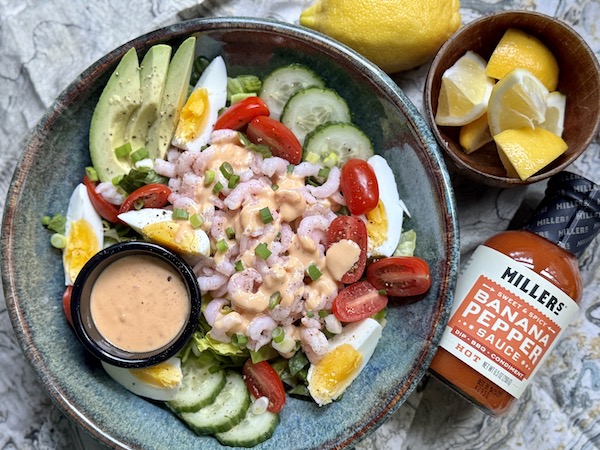 Bay Shrimp Louie with Sweet & Spicy Louie Dressing