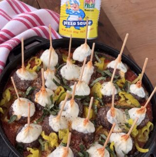 Cheesy Pizza Meatballs